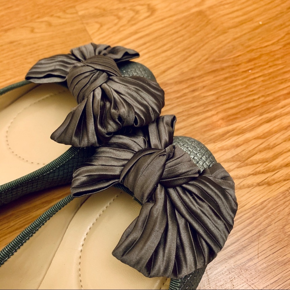 silver/ gray flats - Enzo Angiolini